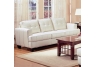 Cream Samuel Contemporary Leather Sofa