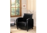 Brown Accent Seating Vinyl Upholstered Arm Chair