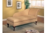 Closed Microfiber Chaise Lounge with Flip Open Seat