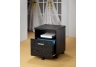 Home Office Furniture, Black Mobile File Cabinet - Open