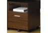 Brown Mobile File Cabinet