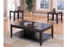 3 Piece Occasional Table Set with Shelves