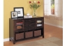 Console Table With Basket Storage