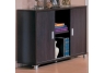 Contemporary Storage Credenza with Sliding Doors