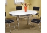 Oval Chrome Dining Table
