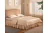 Tan Microfiber Queen Upholstered Headboard