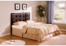 Brown Leather Queen Upholstered Headboard