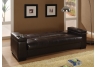 Faux Leather Convertible Sofa Sleeper