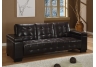 Brown Convertible Sofa Bed With Storage - 1