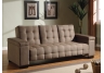 Tan Convertible Sofa Bed With Storage - 1