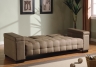 Tan Convertible Sofa Bed With Storage - 3