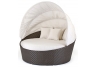 Round Moon Wicker Daybed