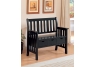 Black Three Drawer Storage Bench