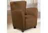 Mocha Upholstered High Back Chair