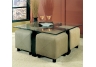 Microfiber Cube Ottoman