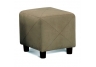 Hunter Green Microfiber Cube Ottoman