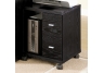 Black Peel 2 Drawer Computer Stand