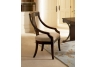 Crest Classic Vertical Splat Arm Chair With Fabric Seat