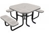 picnic tables, octagonal picnic tables