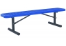 Commercial Park 6 Portable Bench w/o Back- Portable, Diamond, Blue