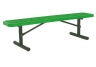 Commercial Park 6 Portable Bench w/o Back- Portable, Diamond, Green
