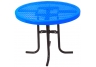 Commercial Park 36 Low Round Table- Portable, Diamond, Blue