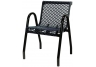 Commercial Park 18 Contour Food Court Chair- Portable, Diamond, Black