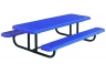 Commercial Park 8 Preschool Rectangular Table- Portable, Diamond, Blue