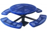 Commercial Park 46 Round Table- Surface Mount, Diamond, Blue