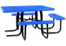 Commercial Park 46 x 55 ADA Square Table- Surface Mount and/or Portable, Diamond, Blue