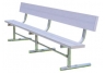Commercial Park 15 Park Bench w/ Back- Portable, Aluminum