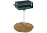 Commercial Park ADA 300 sq/in Charcoal Grill- In ground, Black