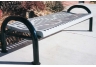 Modern Classic Style Backless Park Bench