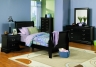 Twin Black St. Laurent Sleigh Bed
