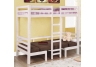 White Convertible Twin Bunk Bed