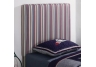 Blue Striped Upholstered Twin Headboard