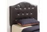 Twin Dark Brown Faux Leather Headboard