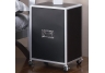 LeClair Black Storage Box on Wheels