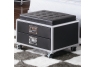 LeClair Black Storage Bench on Wheels