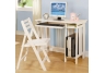 White Folding Desk and Chair