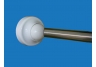 Rotator Rod | Rotating Curved Shower Rod | Ceramic White Accents