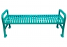 backless diamond pattern bench
