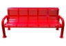 U-leg Perforated Metal Bench