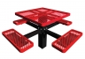 square single post expanded table