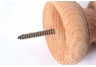 5 Inch Wood Ball Finial Mount Screw