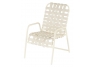 Country Club Cross Weave Strap Dining Arm Chair