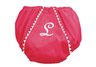 Garden Princess Pique Diaper Cover - Hot Pink with White Trim, 0-12 Month