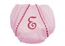 Garden Princess Pique Diaper Cover - Light Pink with Hot Pink Trim, 0-12 Month