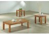 Milano 3pc Table Collection in Oak finish