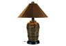 Canyon Cocoa Outdoor Table Lamp and Shade